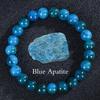 Apatite Sunstone Elastic Bracelet - Natural Agate Crystal Beads