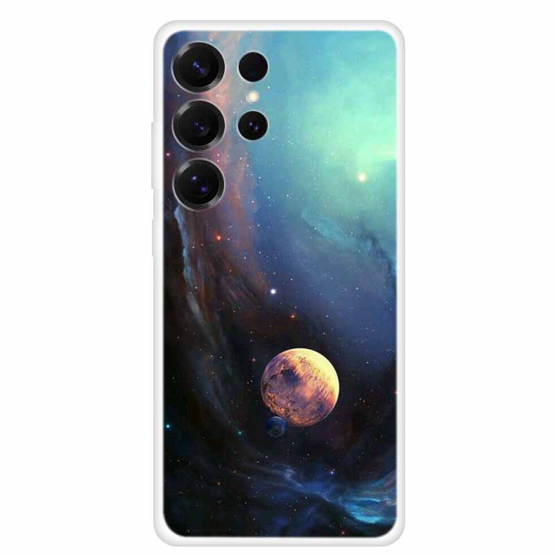 Capa For Samsung Galaxy S26 Ultra Phone Case Clear Soft TPU Silicone Cover for S 26 Ultra Transparent Funda Cartoon Painted Para