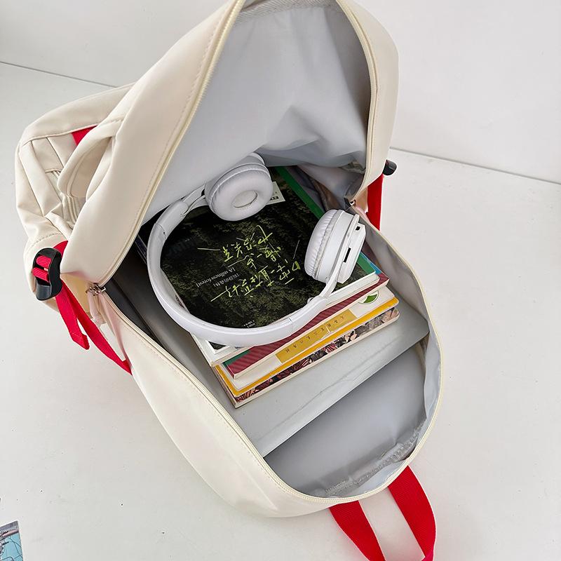 Korean Style Schoolbag New Large Capacity Backpack Middle School Students Backpack Simple Casual Travel Schoolbag