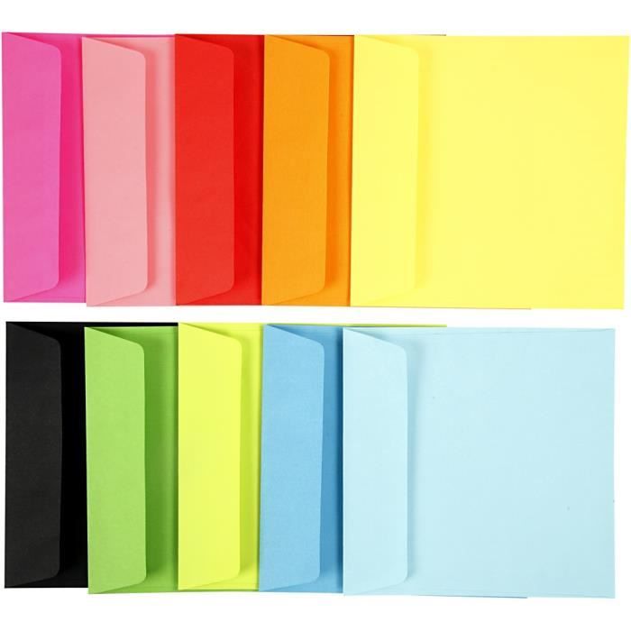 Creotime Envelopes 16 X 16 Cm 100 Pieces 80 G Multicolor
