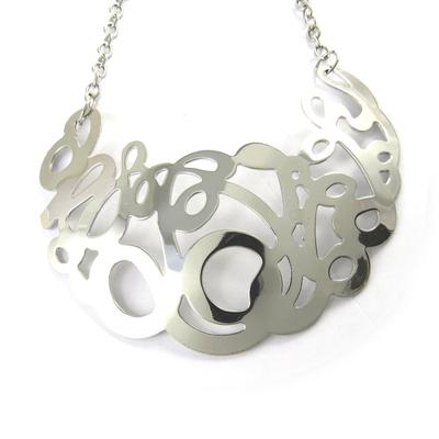 [L7914] - Silver 'Carmen' Designer Necklace