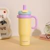 Jumbo Insulated Stainless Steel Tumbler with Straw