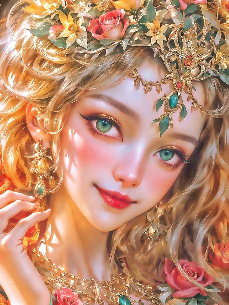 

5d Алмазная картина Цветок Женщина Портрет Камень Сделай Сам Алмазная вышивка Крестом Вышивка Мозаика Продажа Подарок Ручной Работы Украшения Full Round 20x30CM