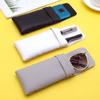Solid Color Glasses Case Waterproof Eyeglasses Holder Leather Sunglasses Box Bag  Female/Male