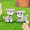 Cute Schnauzer Micro-landscape Potted Plant Ornaments and Puppy Decorative Accessories