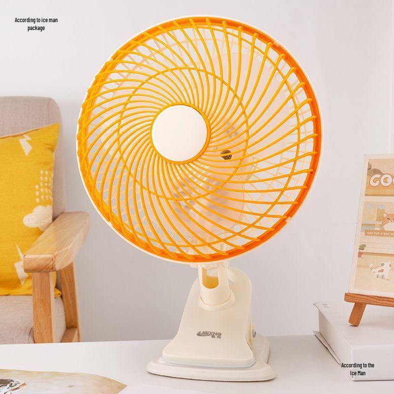Compact Silent Clip-on Desktop Fan for Home, Office, Dorm, or Bedside