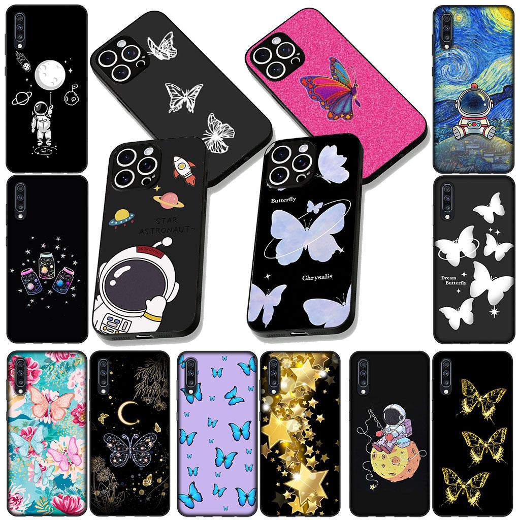 Soft Cover for Xiaomi Redmi Note 12 11 10 Pro 10A 10C 12C 14C A4 Note12 5G Coque Phone Case Moon Stars Butterfly Sky Astronaut
