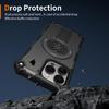 For iPhone 16 Pro Magnetic Case Kickstand TPU + PC Drop Defend Phone Cover