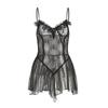 Sexy lingerie suspender mesh lace flirting perspective nightgown passion after uniform suit women