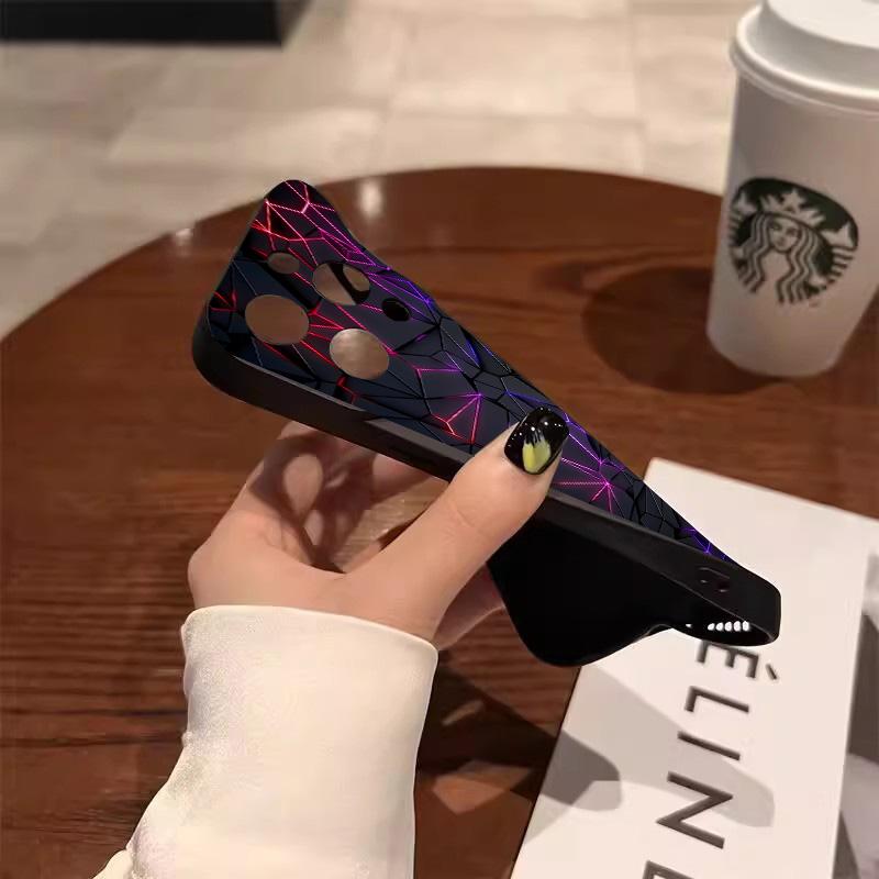Case for Xiaomi Redmi Note 13 4G 11 10 14 Pro Plus 5G 10S 11S 12S Redmi 12 12C 13C 14C Abstract Geometry Line Art Pattern Cover