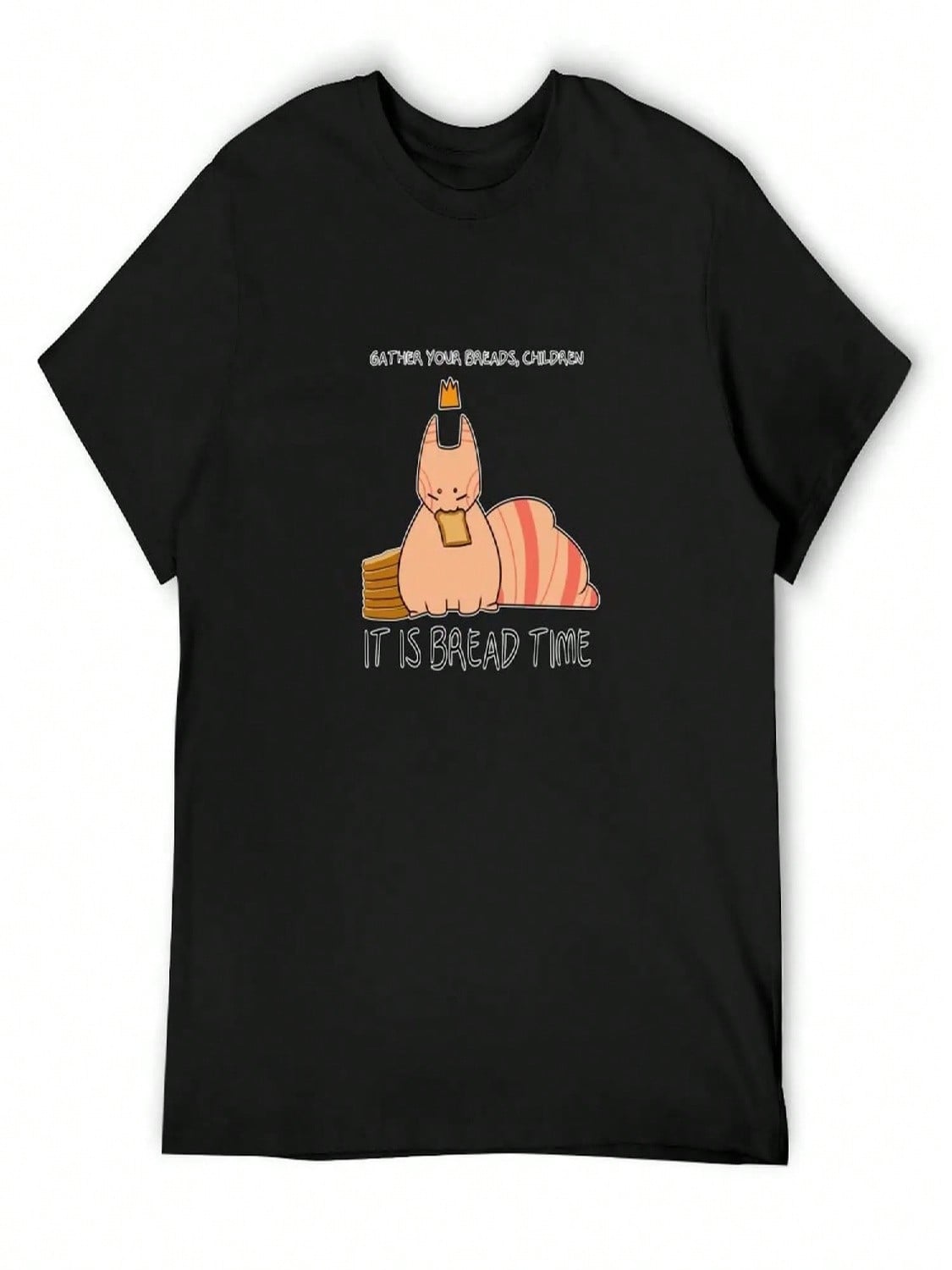 BREAD TIME T-Shirt Tees Summer Shirt Anime Plus Size unisex Clothing S разноцветный