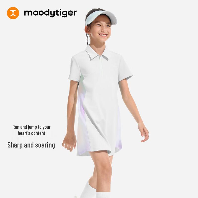 Спортивное платье-поло с эффектом прохлады для девочек Moodytiger 140