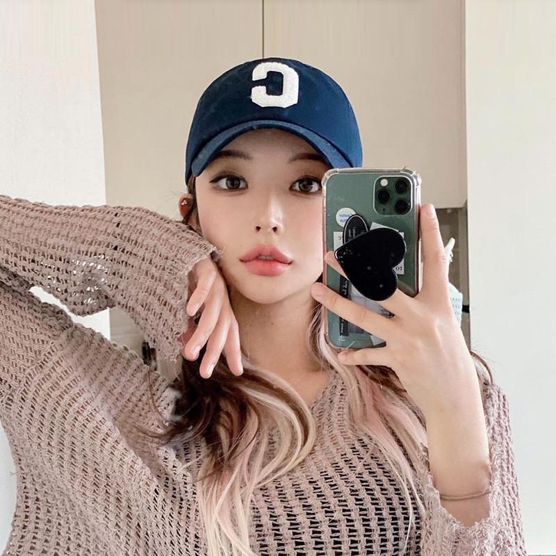 Brim Trendy Soft Baseball Cap For Women And Men Ins Letter Design Hat Sun