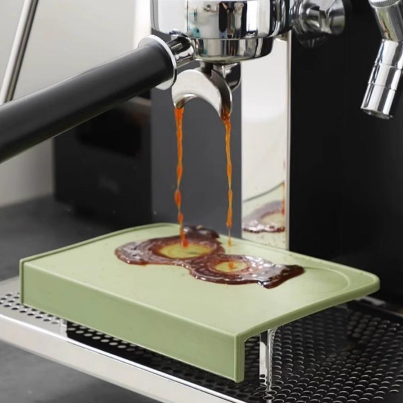 1pcCoffee Press Powder Pad Silicone Coffee Table Corner Protector Non-Slip Coffee Powder Hammer Pad Coffee Machine Pad