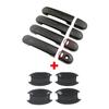 12Pcs Carbon Fiber Door Handle Bowl Cover Trim For Nissan Versa Tiida 2005-2011