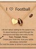 One Piece Softball/soccer/volleyball/basketball/rugby Necklace for Girls and Women, Sports Accessories Jewelry, Perfect Gift for Couples