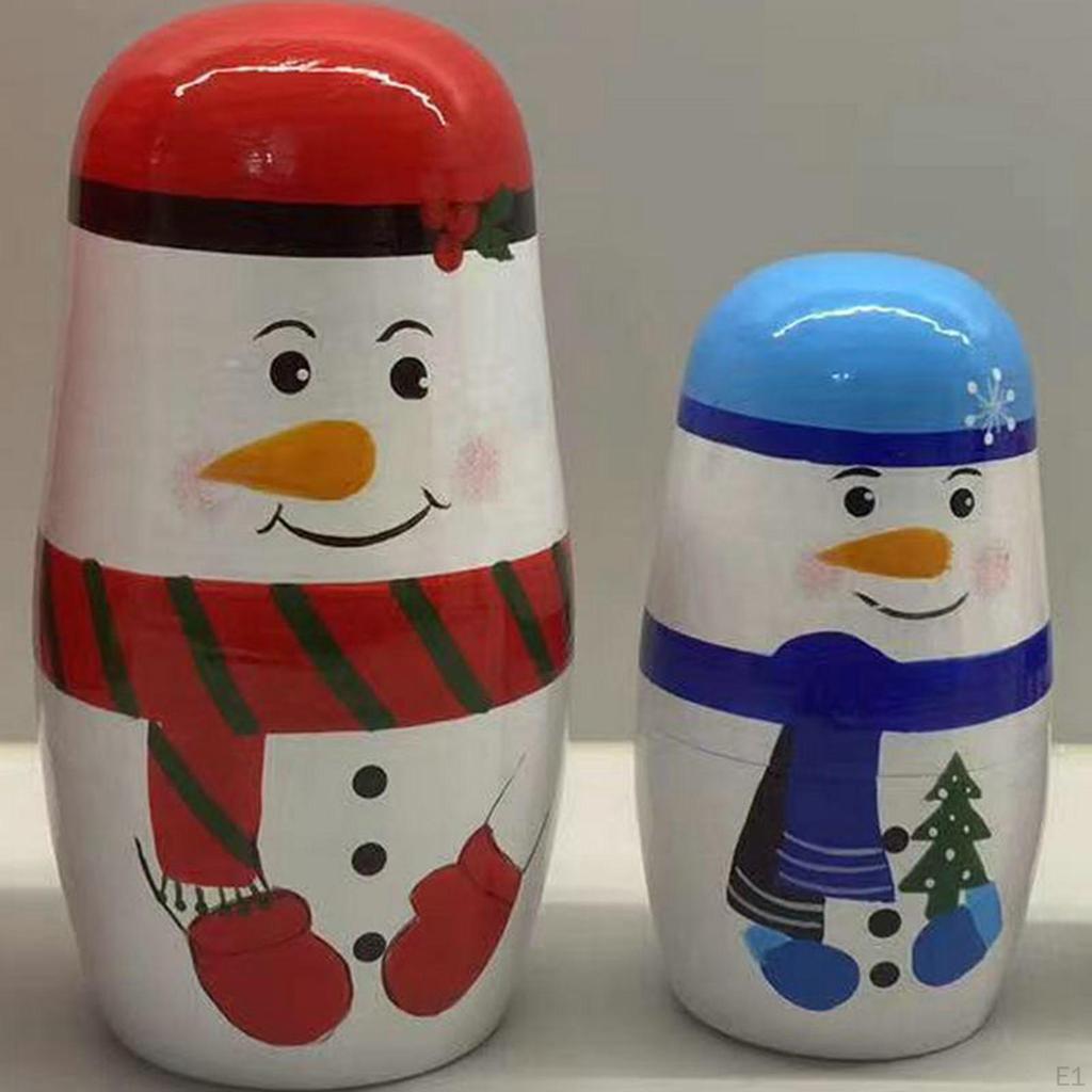 5 шт. Традиционные рождественские куклы, русские матрешки, ручная работа, коллекционные для домашнего кафе, стола