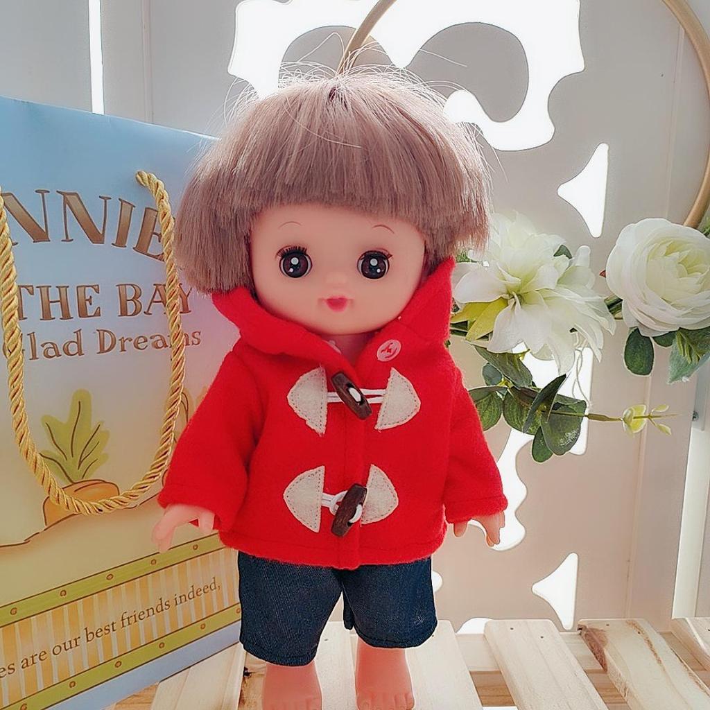 26cm Jointed Doll Compatible with Xiaolemei Clothing and Accessories for Baby Girl Playhouse Dress-Up Practice