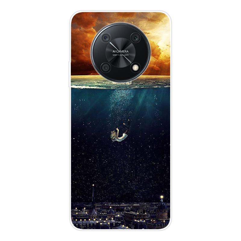 For Huawei nova Y90 Y 90 novaY90 Case Soft Silicone Back Cover Cartoon Phone Case Diversification