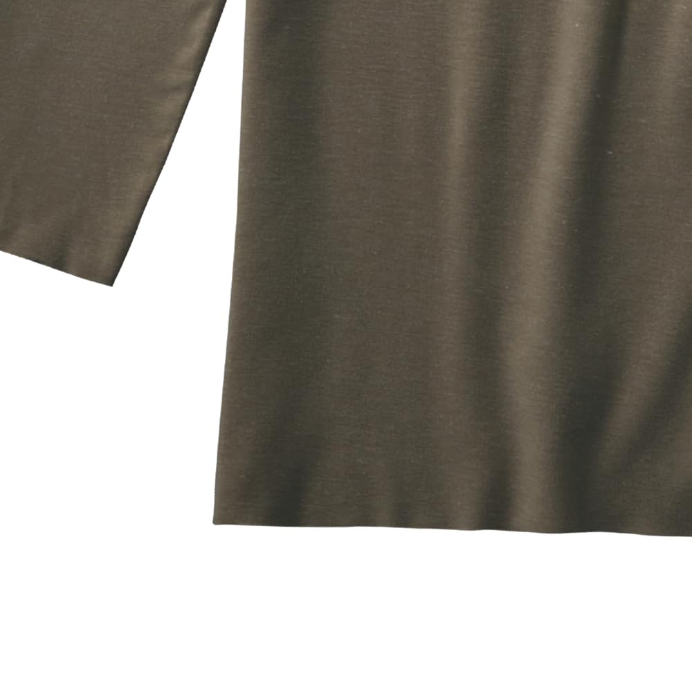 Gunze Long Sleeve ADVANCE LABEL Long Sleeve Deodorizing Rayon Brushed Fabric Made In Japan MA4109 [CUT OFF] U-Neck