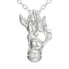 U-Treasure Official Pokémon Leafeon & Poké Ball Necklace, Silver, Gift for Men and Women