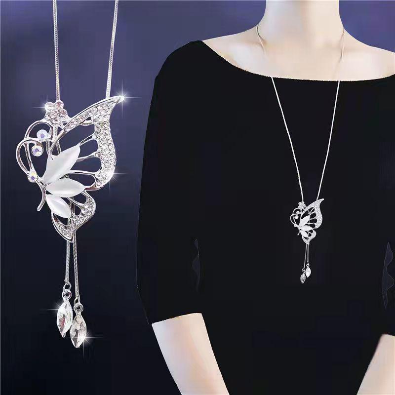 Elegante Quasten-Pulloverkette für Damen - Vielseitiges, hochwertiges europäisches und amerikanisches Design für Herbst/Winter-Mode