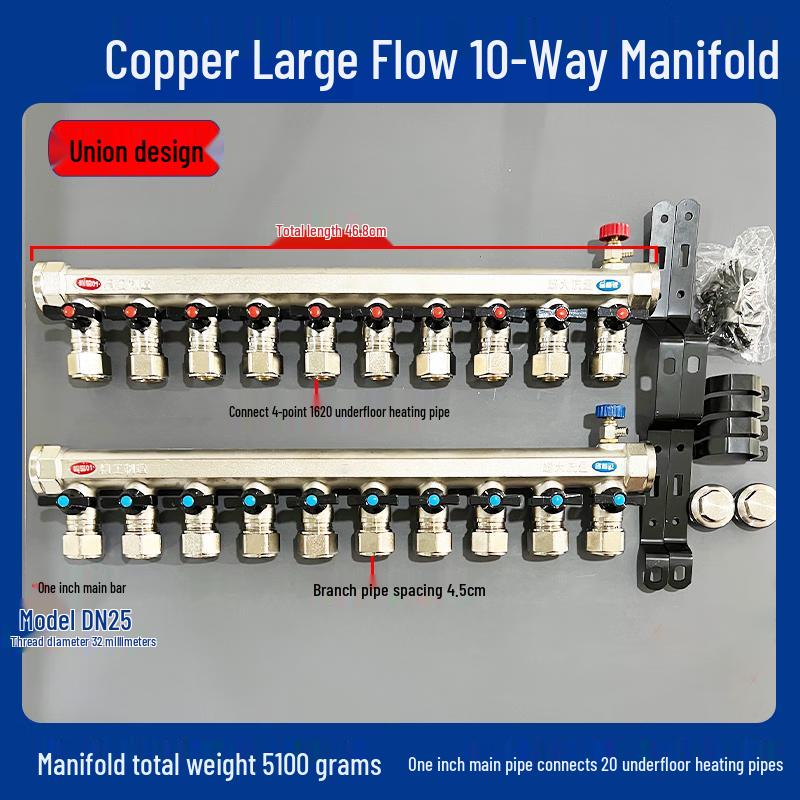 Tie Muyun Copper Floor Heating Manifold
