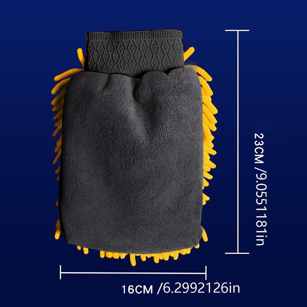 Car Wash Glove Coral Mitt Soft Anti-scratch for Car Wash Multifunction Thick Cleaning Glove Car Wax Detailing Brush