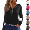 Women's T Shirt Tee Button Floral Print Long Sleeve Daily Weekend Fashion Basic V-Neck Regular Top