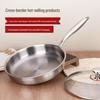 In-Stock Uncoated Non-Stick Flat-Bottom Frying Pan for Steak - Fast Shipping, Free Labeling
