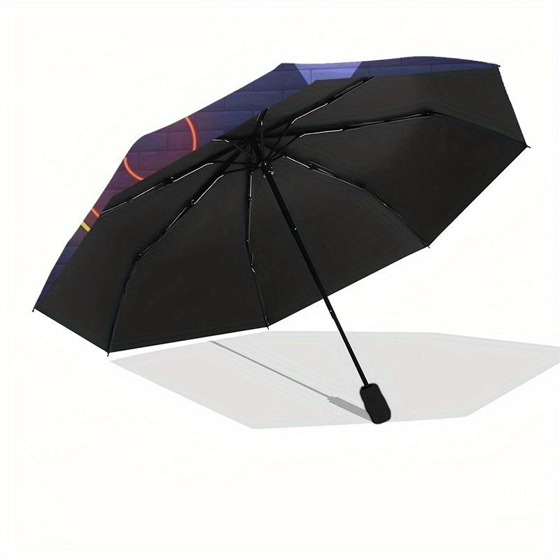 1pc Music Notes Themed High-quality Umbrella,Automatic Opening and Closing Umbrella,Multi-functional Umbrella G0811400