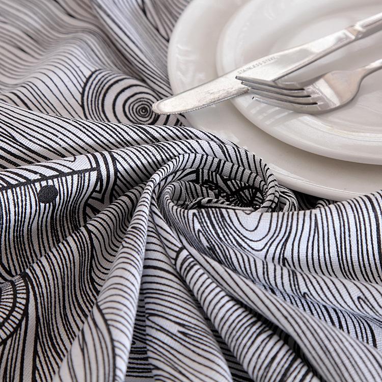 Rural Wood Strips Table Cloth Dinner Rectangular Grey Antiderapant Tablecloth Home Kitchen Tischdecke Decor Desk Table Covers