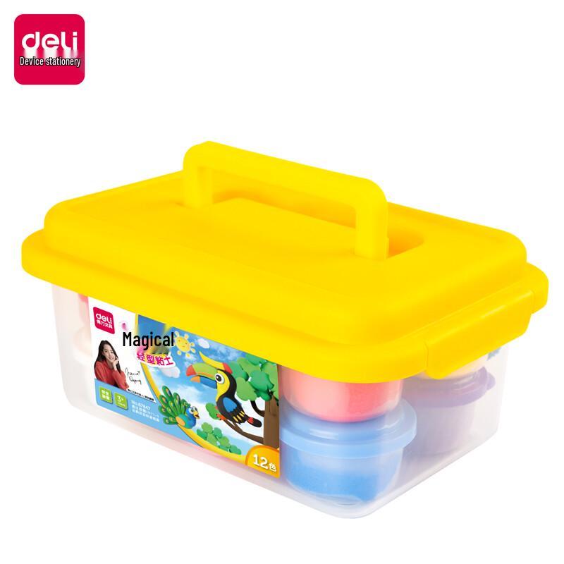 Deli 12-Color Kids Play Clay Set