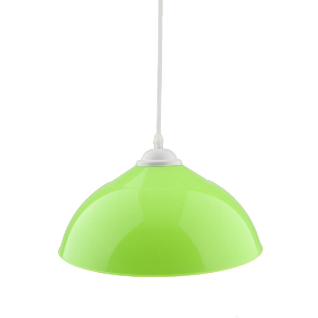 

Pendant Lights Fixture PVC Chandelier Shade Modern Semi-circular Lamp Cover for Corridor Porch Cafe Use зелёный