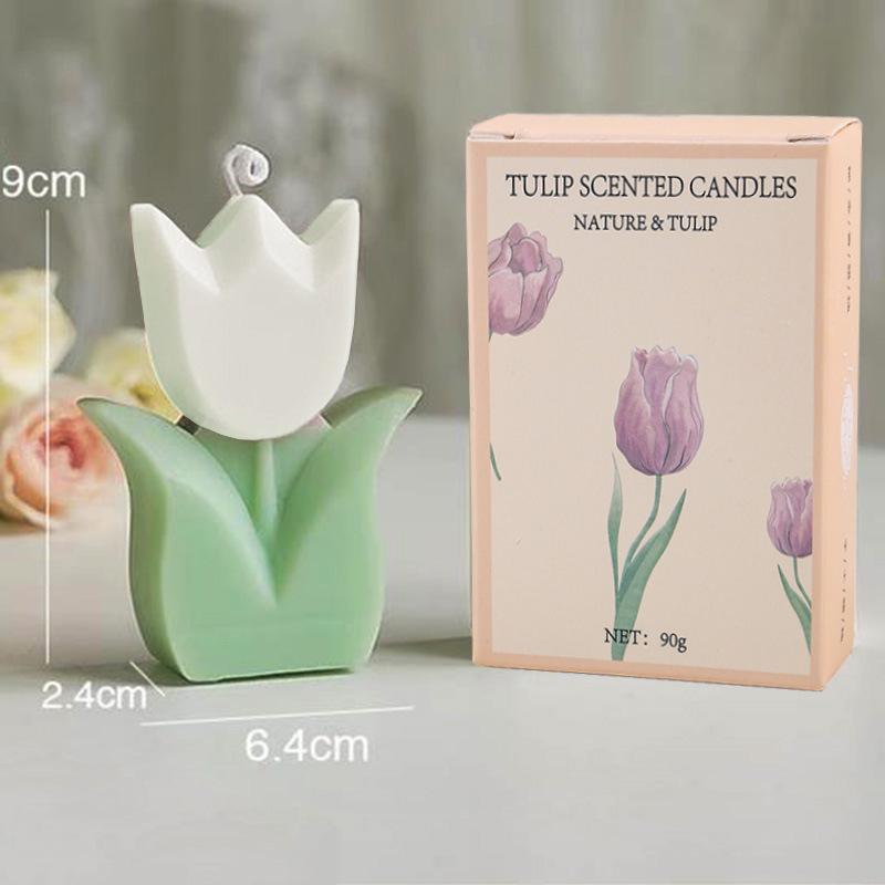 Tulip Aroma Candle Atmosphere Festive Souvenir Mother's Day Teacher's Day Gift DIY Shaped Candle