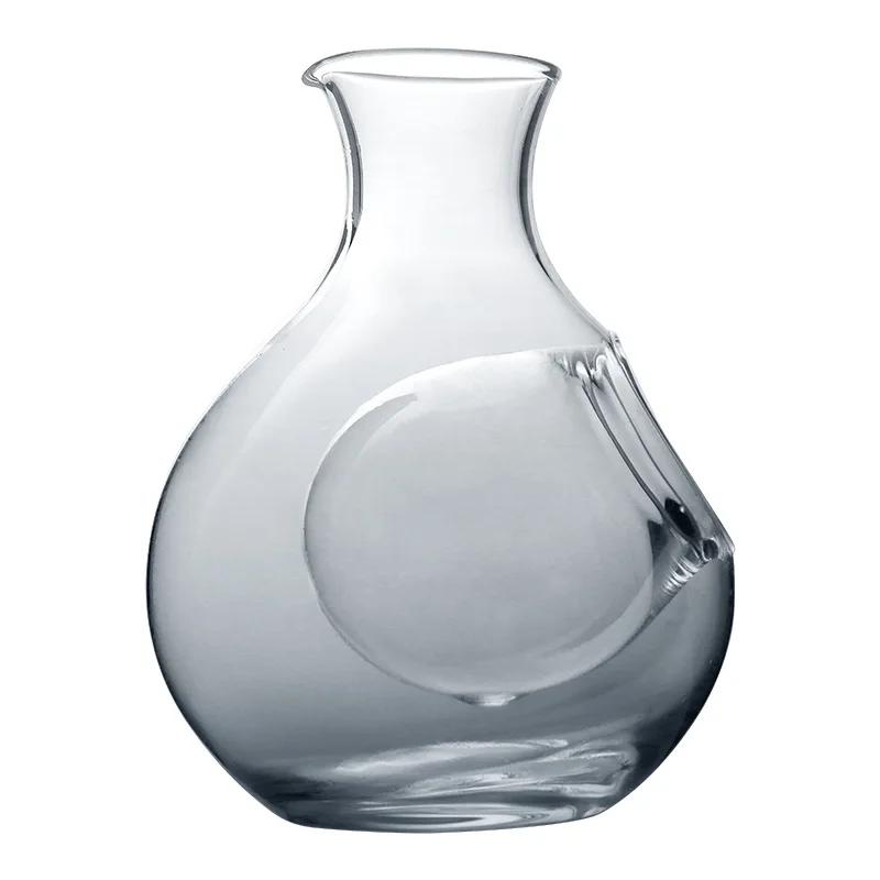Japanese Glass Liquor Pot Sake Dispenser Glass Soju Baijiu Sake Jug Creative Ice House Wine Hip Flask Barware For Whiskey Vodka