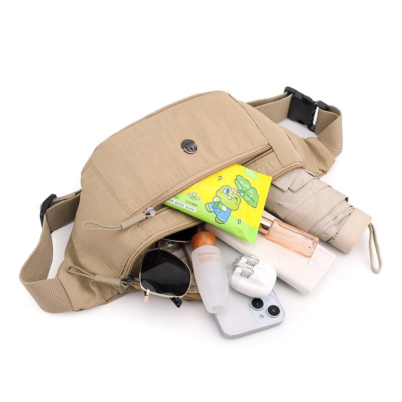 Sports Outgoing Waist Bag Lightweight Solid Color Women's Chest Bag Crossbody Bag
