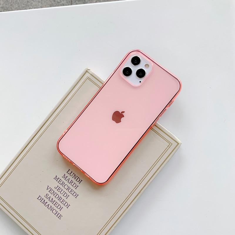 iPhone17 Transparent Color Soft Case Apple 17PROMAX Mobile Phone Case Transparent Soft Case Apple 14PRO Suitable