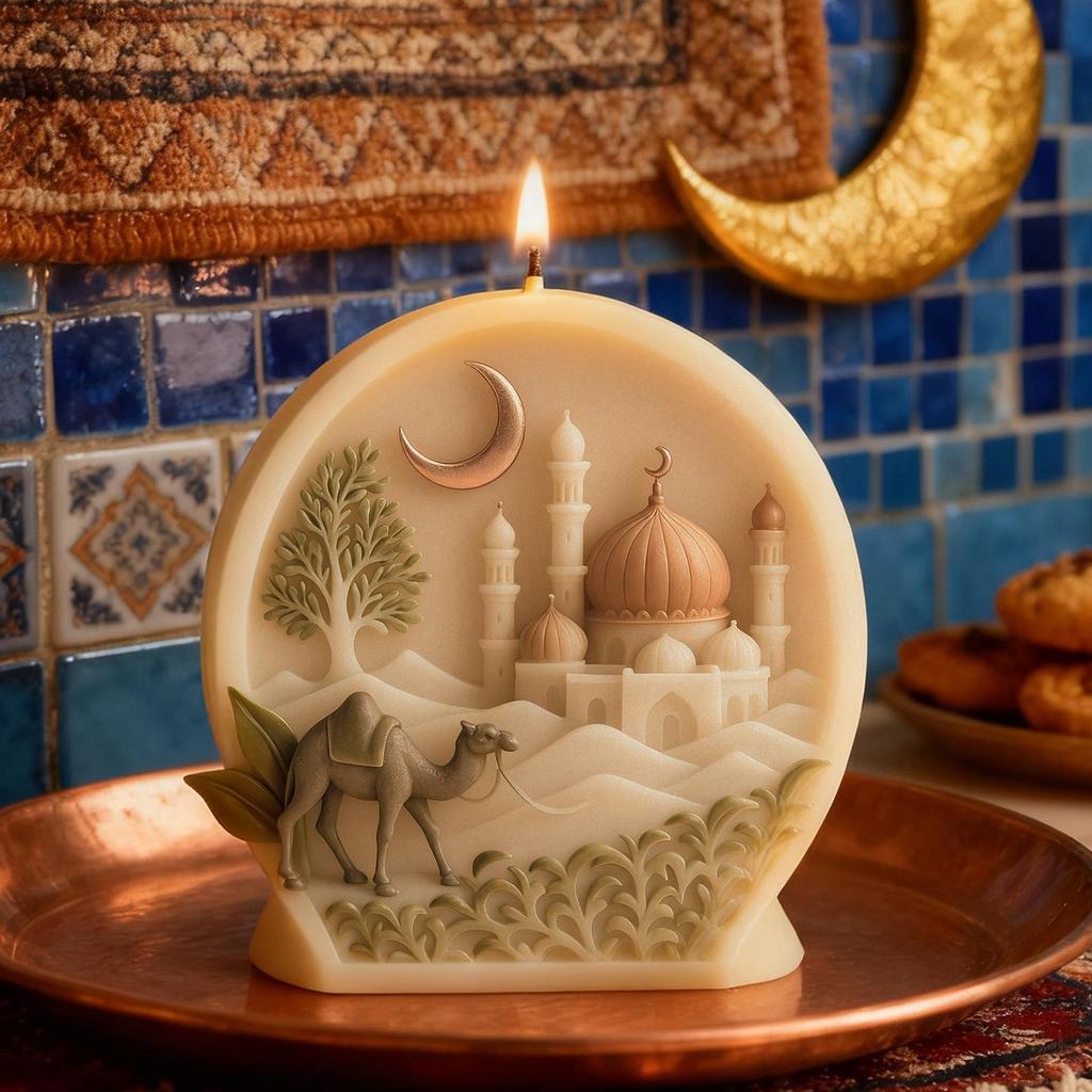 1PC Aromatherapy Candle Silicone Mold Handmade DIY Fragrance Stone Candle Gypsum Demoulding