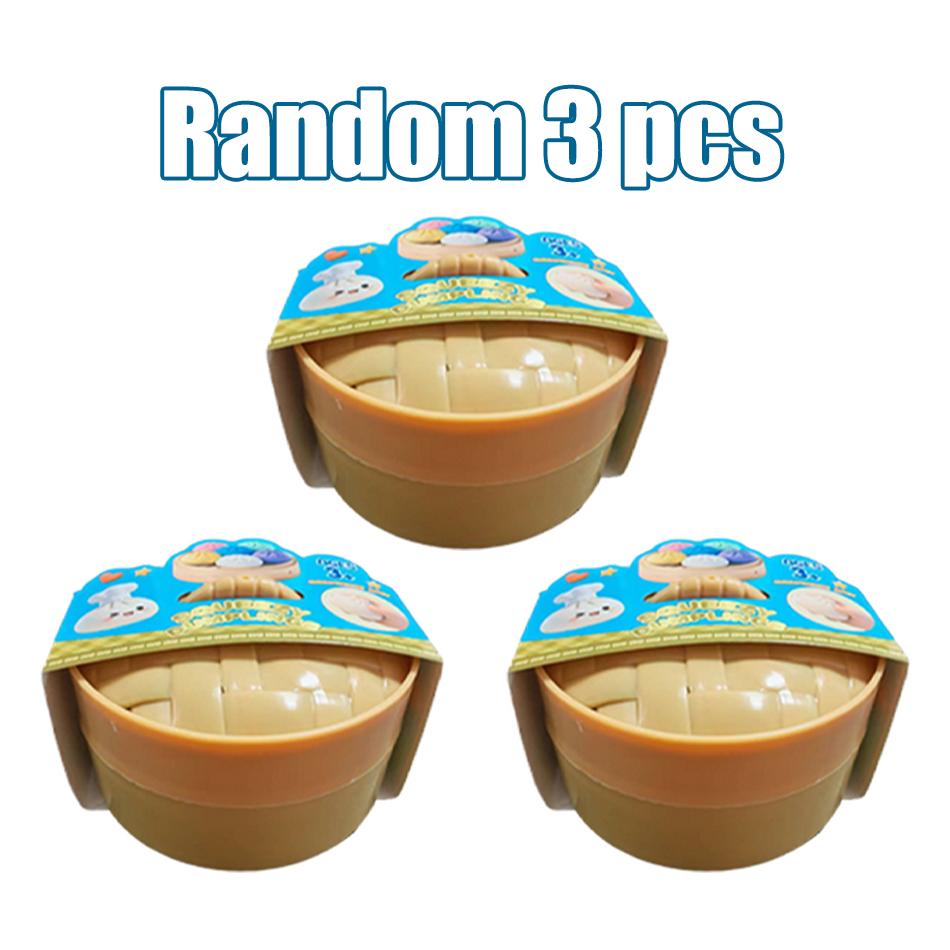 1-4pcs Colorful Simulated Dumpling Squishy Relaxing  Antistress Enhance Happiness Rebound Squeeze  Toy