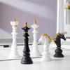 2026 Trending Chess Decor Set,King Queen Knight Chess Piece Decor Sculpture Ornament Collectible Figurine for Home House Office