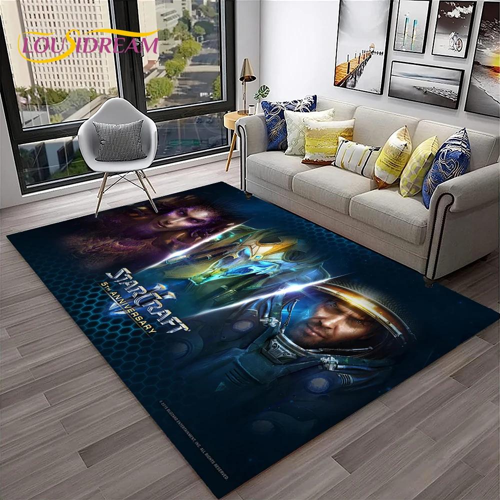 StarCraft Game Retro 3D Gamer Carpet Rug for Home Living Room Bedroom Sofa Doormat Decor,kids Play Area Rug Non-slip Floor Mat