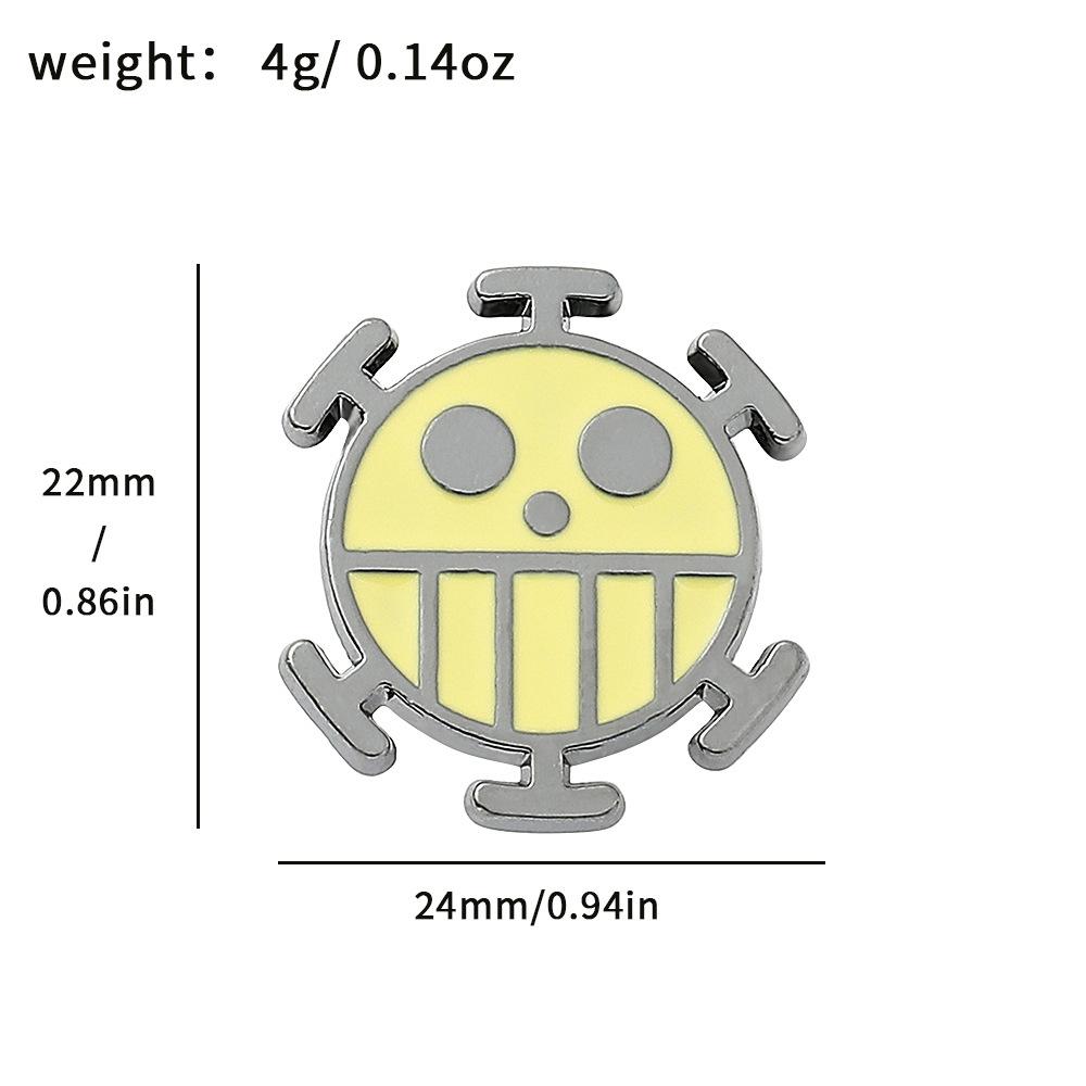 191 Spot ONE PIECE Brooch Riman Metal Badge Luffy Pirates One Piece Pin Accessories