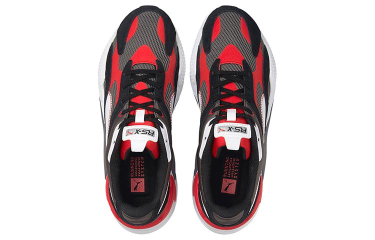 Puma Rs X3 Twill Air Mesh 'Black White Red' Sneakers