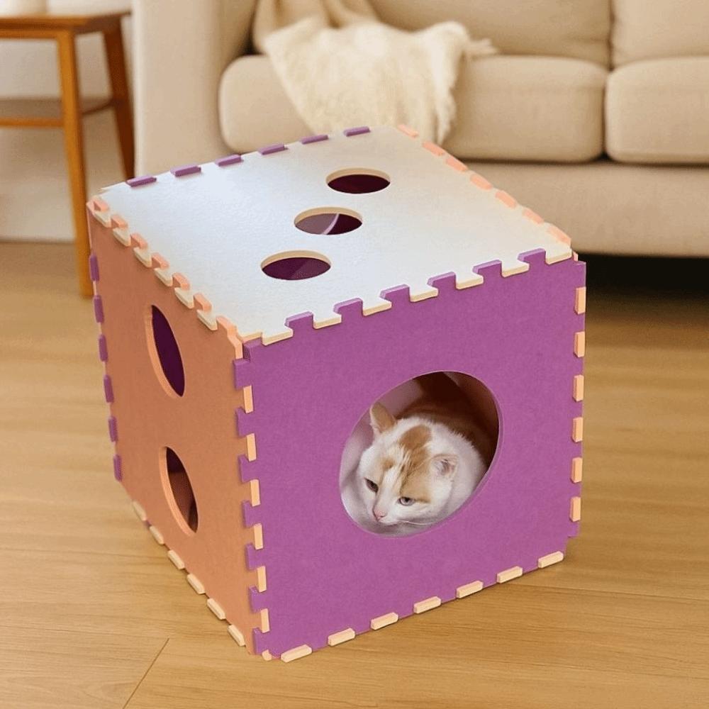 Scratch-resistant Cube Cat Houses DIY Cat Scratching Post Unique Cat Bed  Cat Furniture