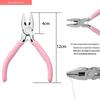 "Handmade Pink Needle-Nose Pliers: Multi-Function Jewelry Tool for Beading and Winding"