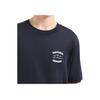 Emporio Armani Solid Color Round Neck Fun Letter Embroidery Short Sleeve T-Shirt Men tops Navy-Blue EM000827-AF12926-UB118