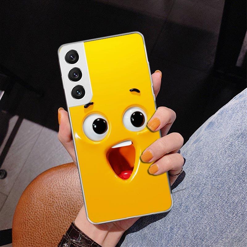 Funny Face Phone Case For Samsung Galaxy S24 S25 Edge S26 Ultra S23 S22 S21 Plus S20 FE + Personalized Print Cover Galaxy S24 S2