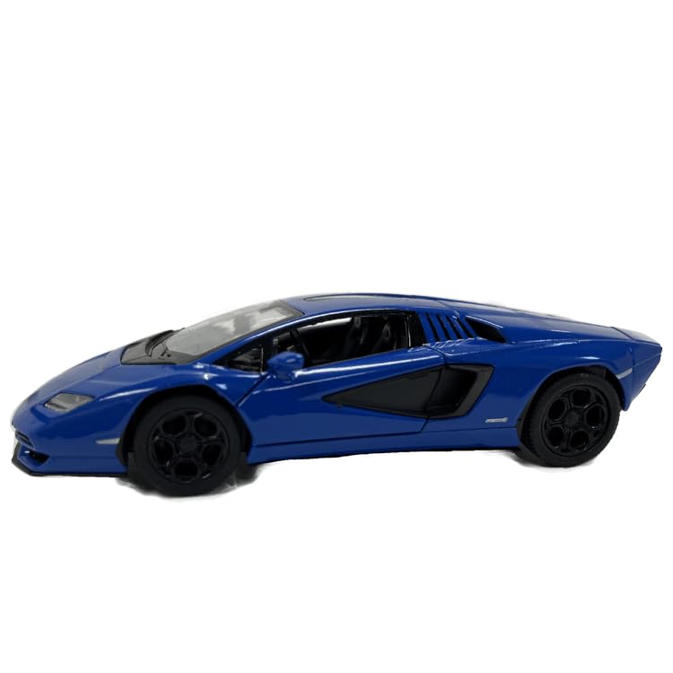 Lamborghini Countach Blue KINSMART Pullback Diecast Car 138 LPI800-4