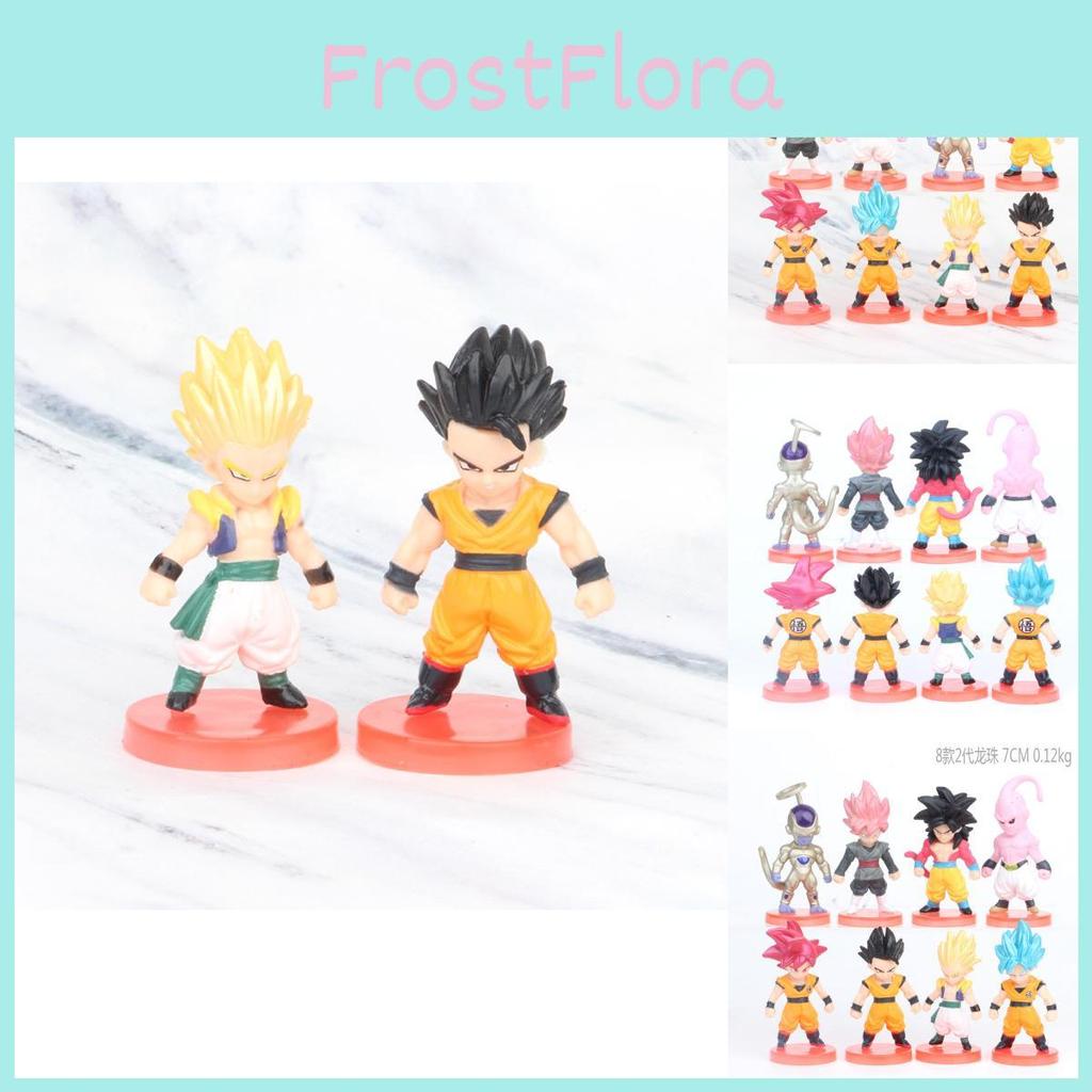 Trendy Seven Dragon Ball Pvc Model Cute Buu Super Blue Red Black Goku For Fans